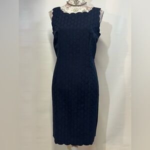 RSVP by TALBOTS‎ Navy blue sheath dress size 10
